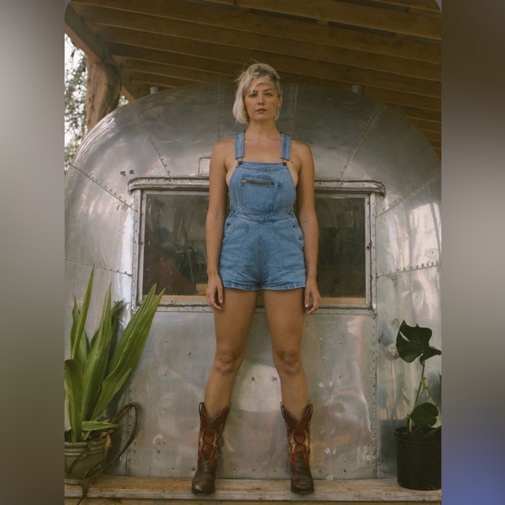 Jungmaven Alma Overall Denim Shorts XXL New With Tag